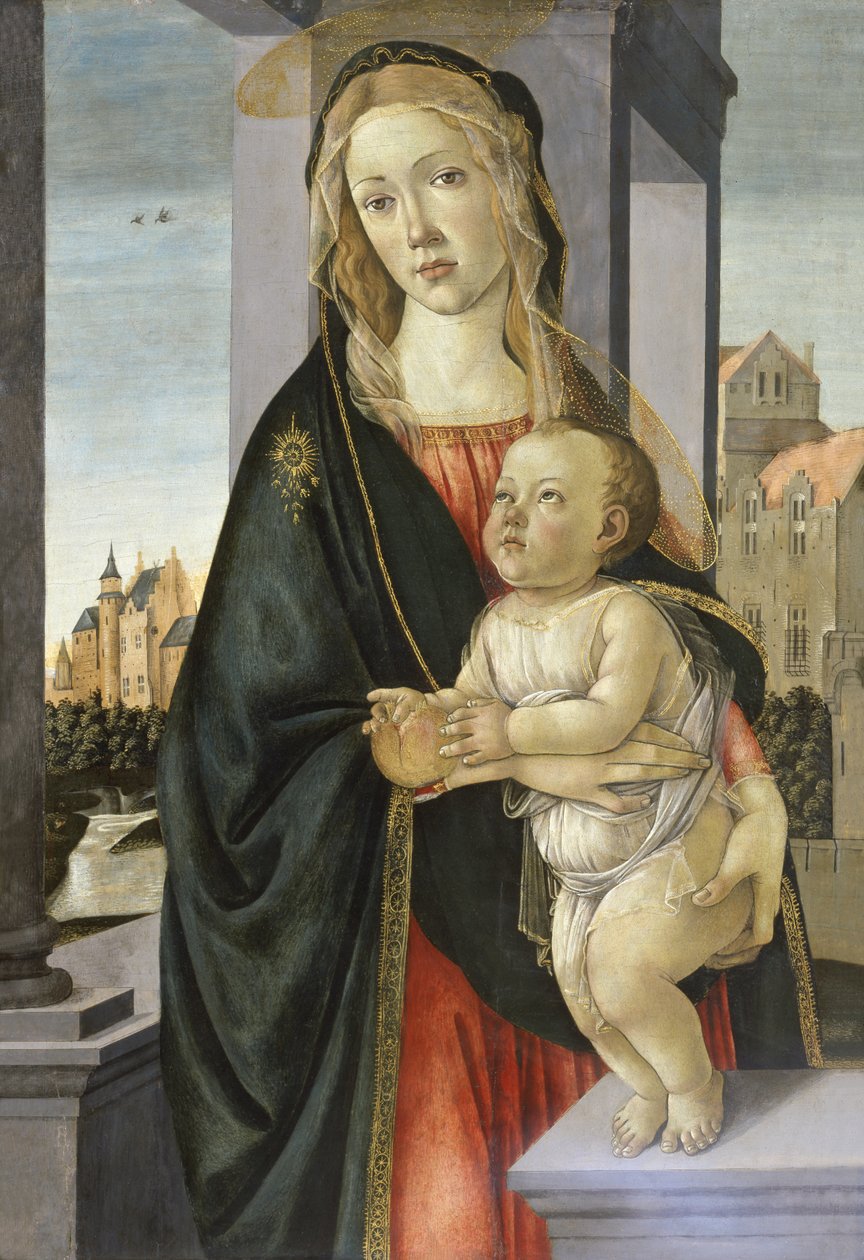Madona s dítětem, 1485-95 od Sandro Botticelli