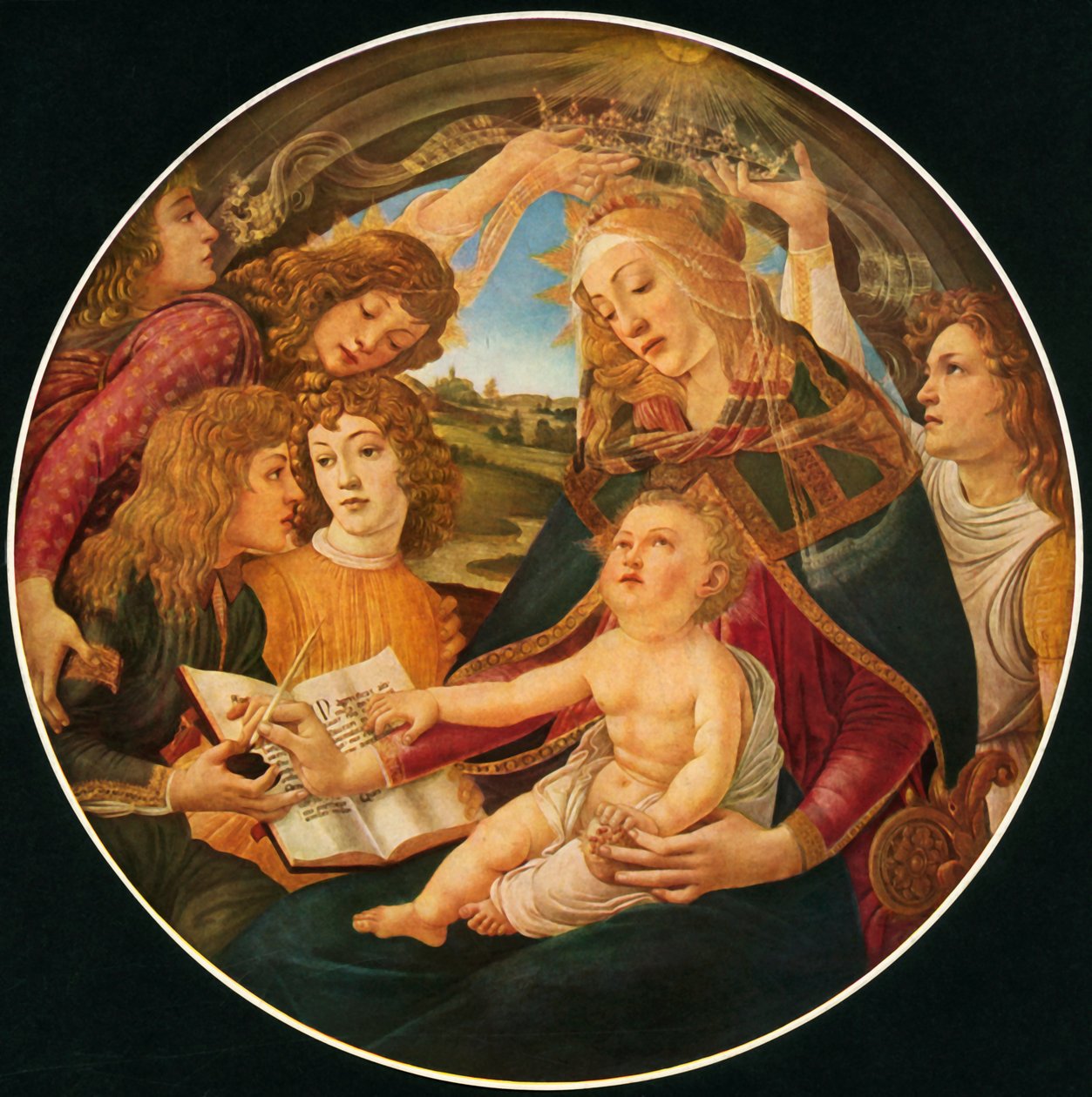 Madona z Magnificat, 1481, 1937. od Sandro Botticelli
