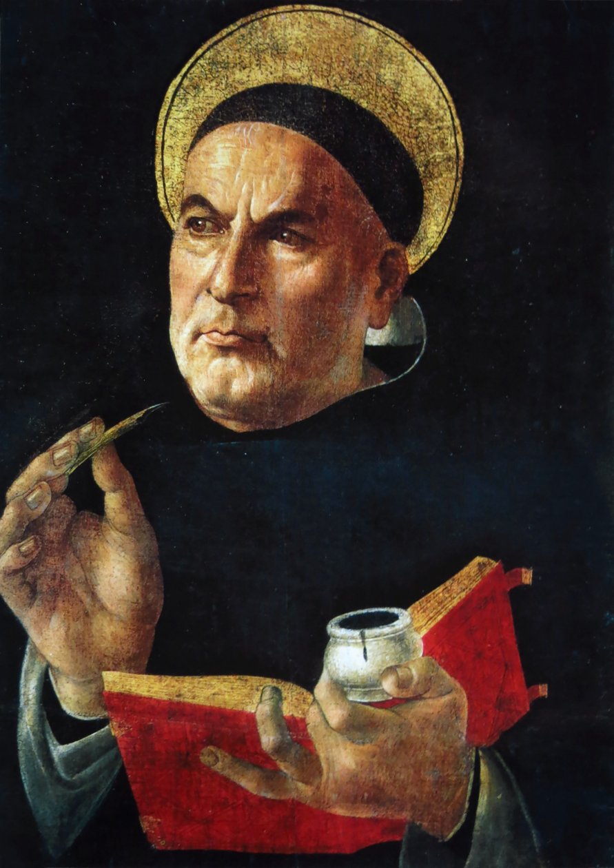 Svatý Tomáš Akvinský. od Sandro Botticelli