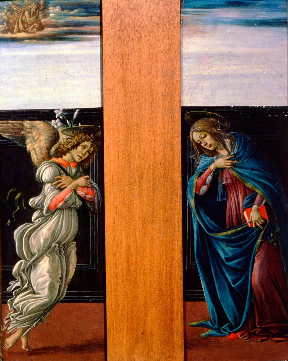 Panna Maria a archanděl Gabriel, 1490. od Sandro Botticelli