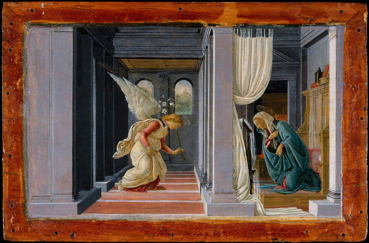 Zvěstování, ca. 1485-92. od Sandro Botticelli