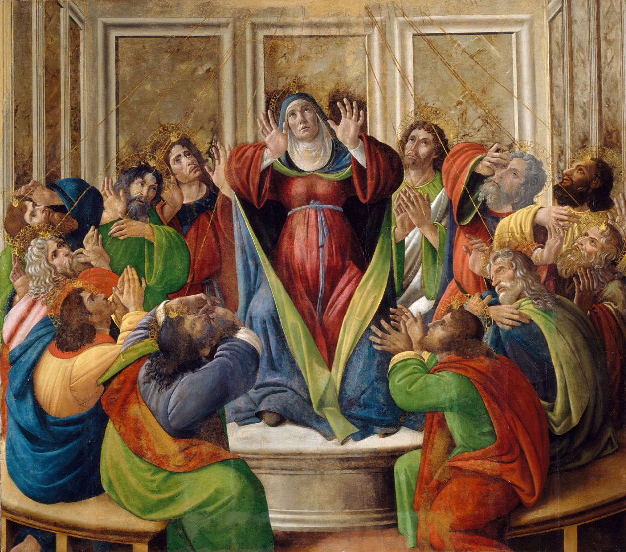 Sestoupení Ducha svatého, 1495-1505 od Sandro Botticelli