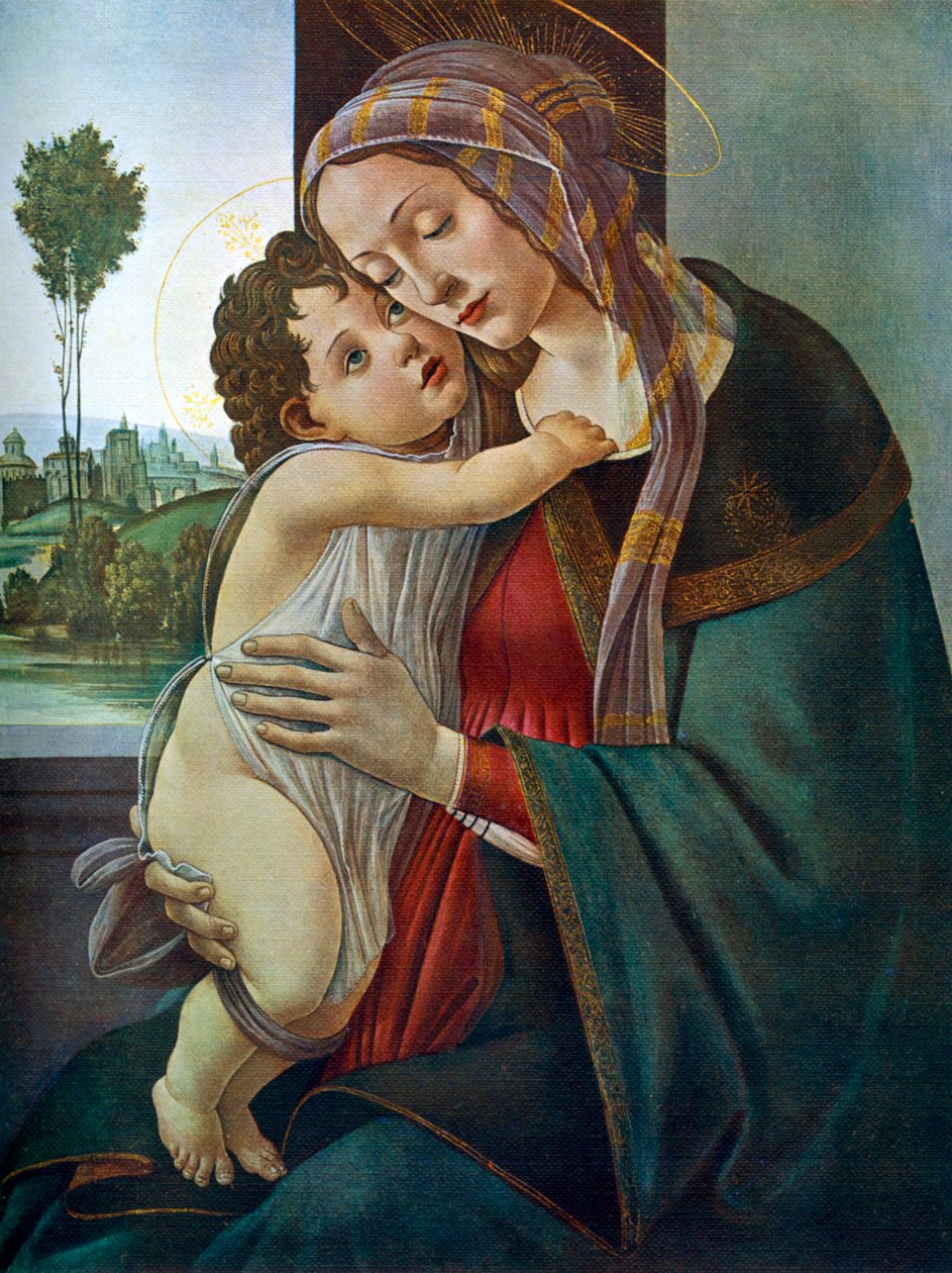 Panna a dítě, c1475-1500, 1912. od Sandro Botticelli