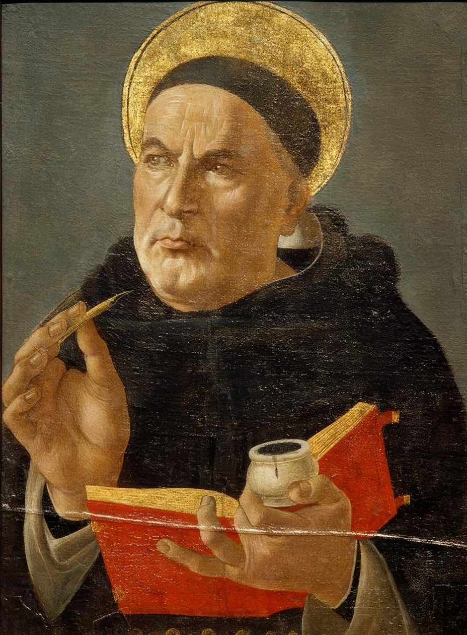 Tomáš Akvinský. od Sandro Botticelli