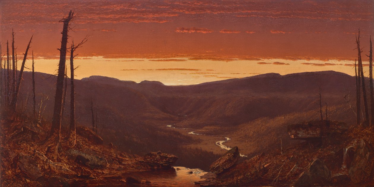 Soumrak v Catskills od Sanford Robinson Gifford
