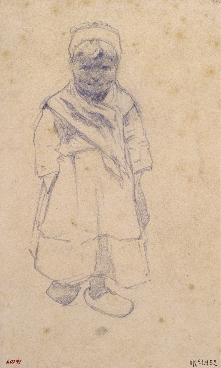 Dívka s dřeváky od Santiago Rusiñol
