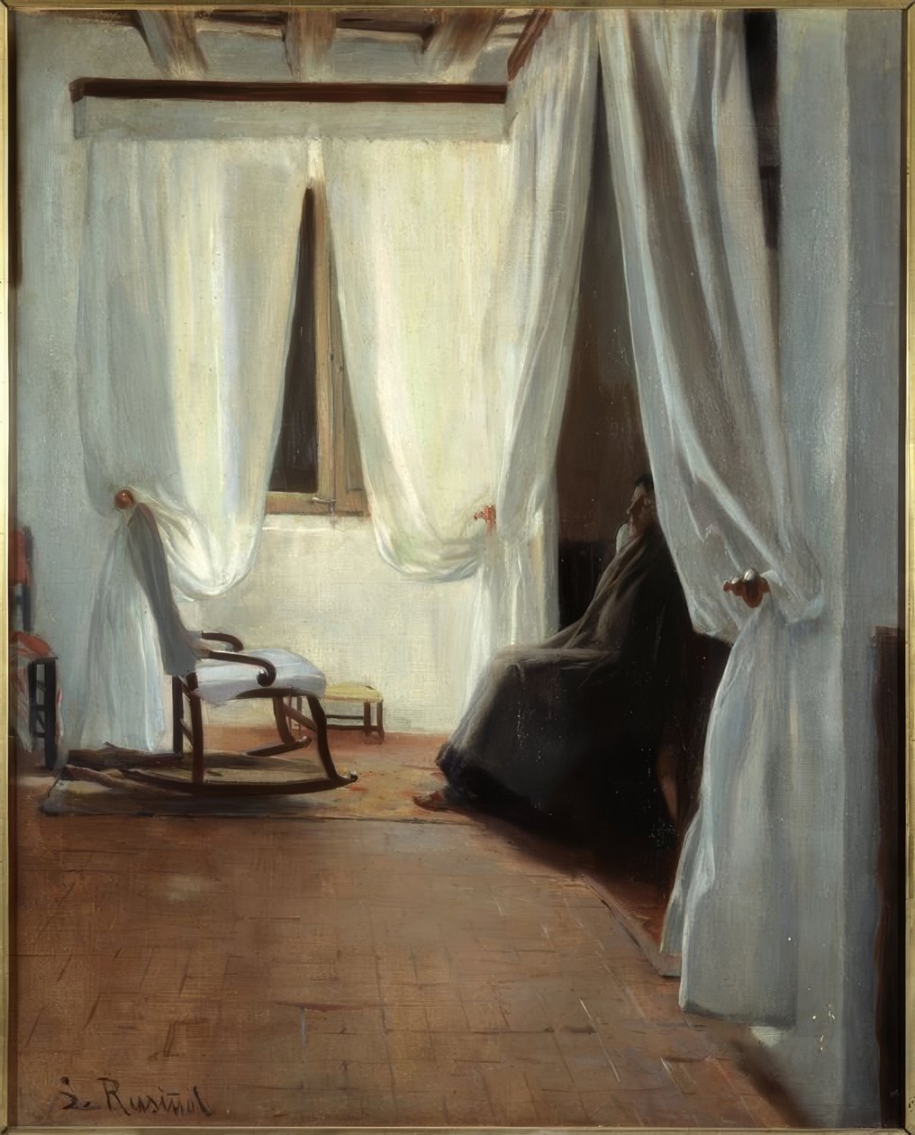 Nemocná žena od Santiago Rusiñol