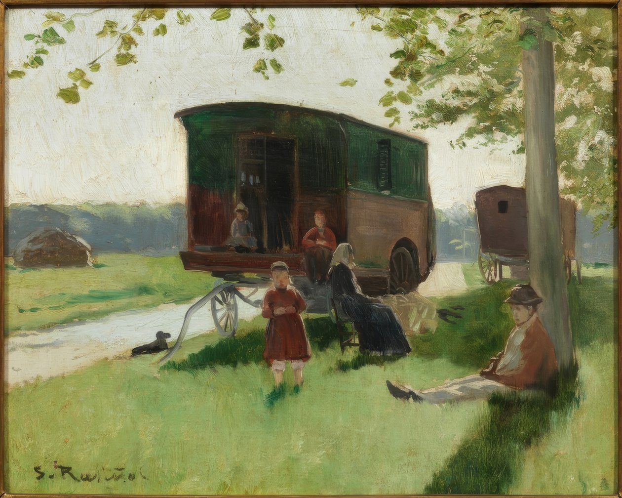 Pozemní povozy řidičů od Santiago Rusiñol