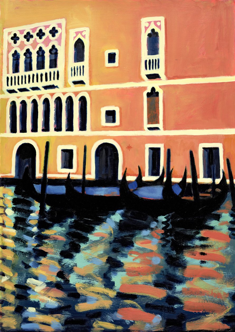 Canal Grande I (olej na kartě) od Sara Hayward