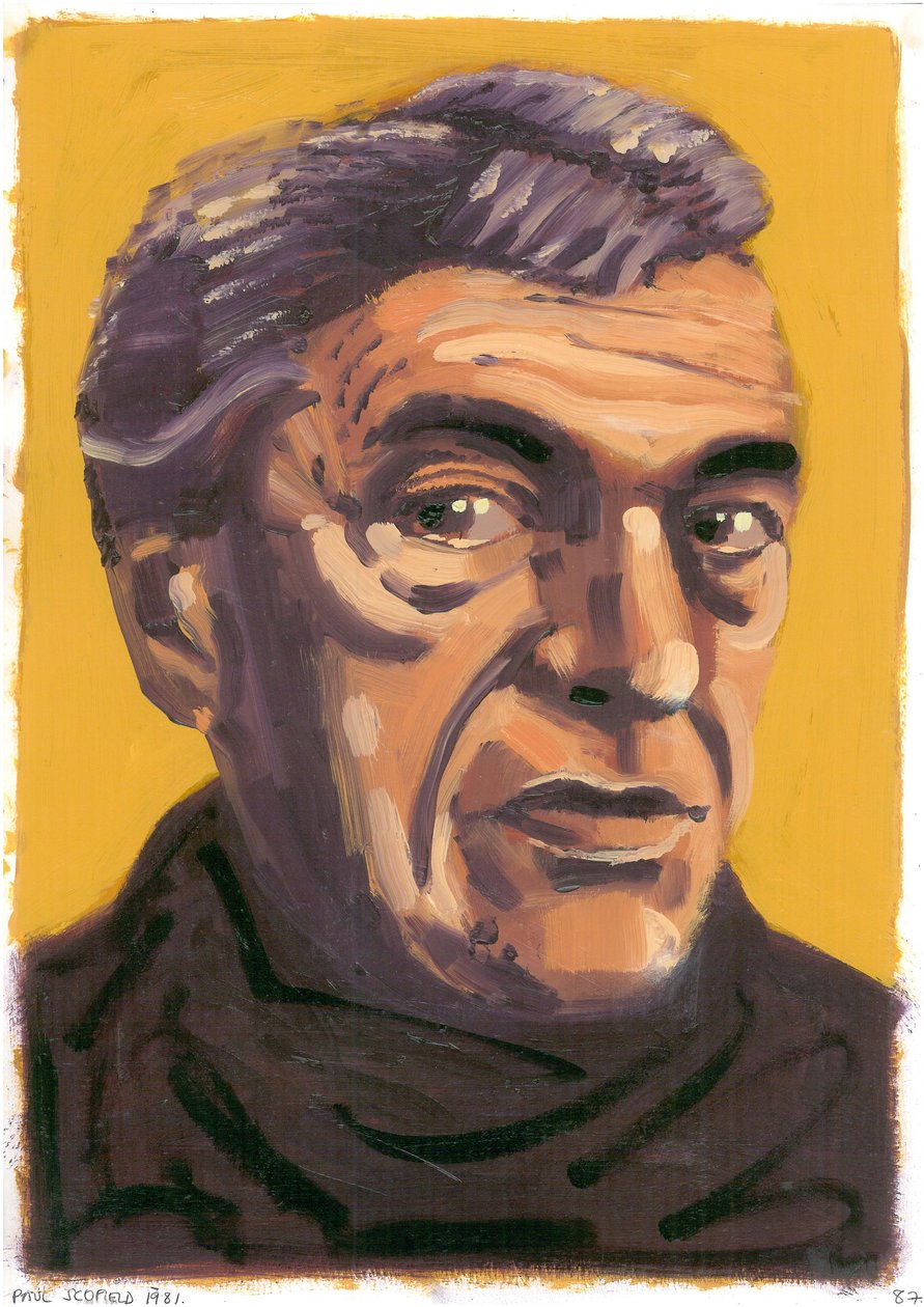 Paul Scofield, 2008 (olej) od Sara Hayward