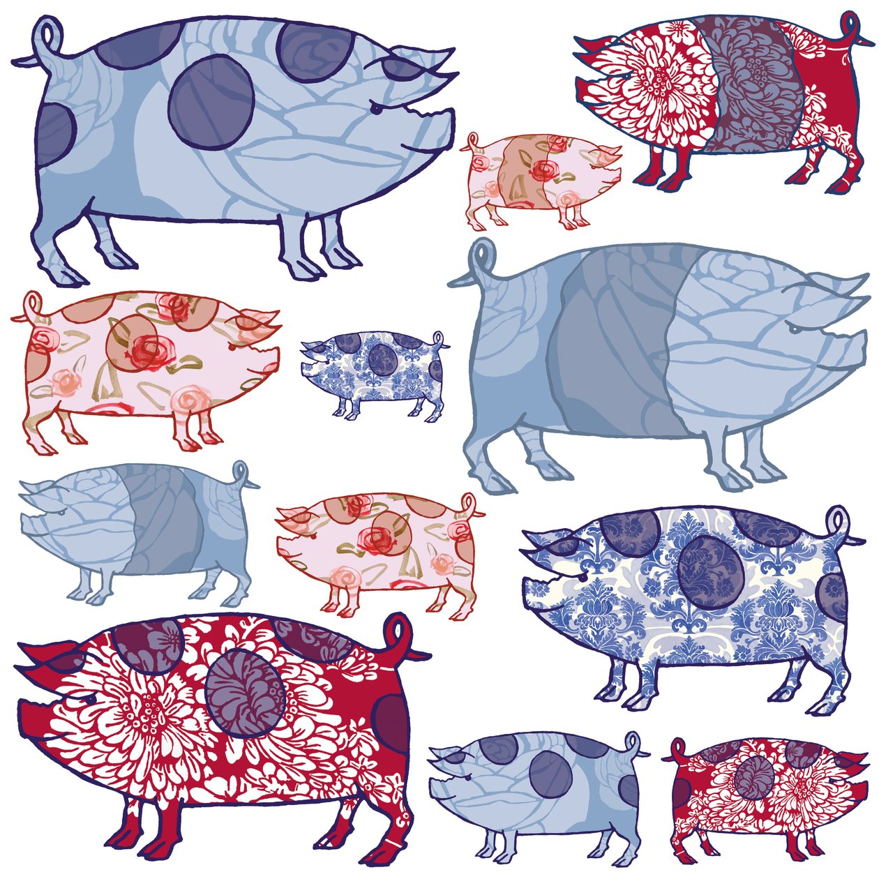 Piggy in the Middle, 2005 (digitální) od Sarah Hough