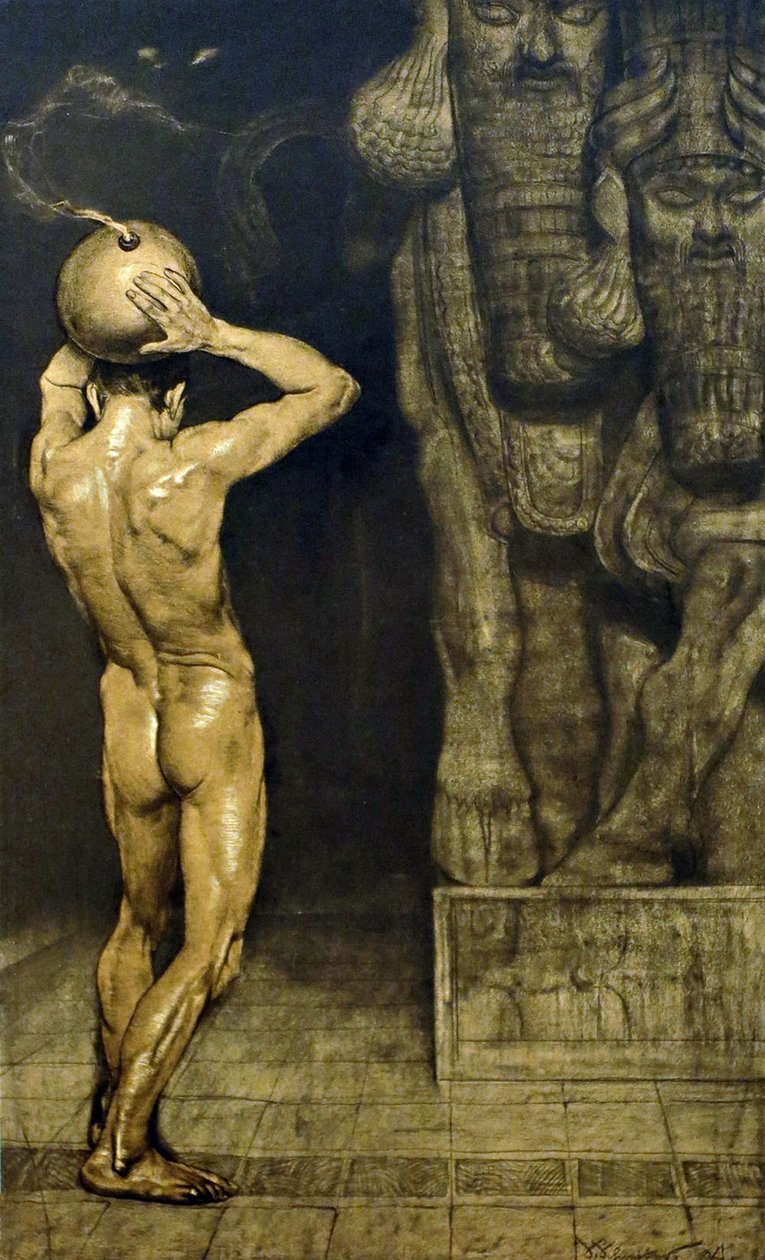 Anarchista, 1894 od Sascha Schneider