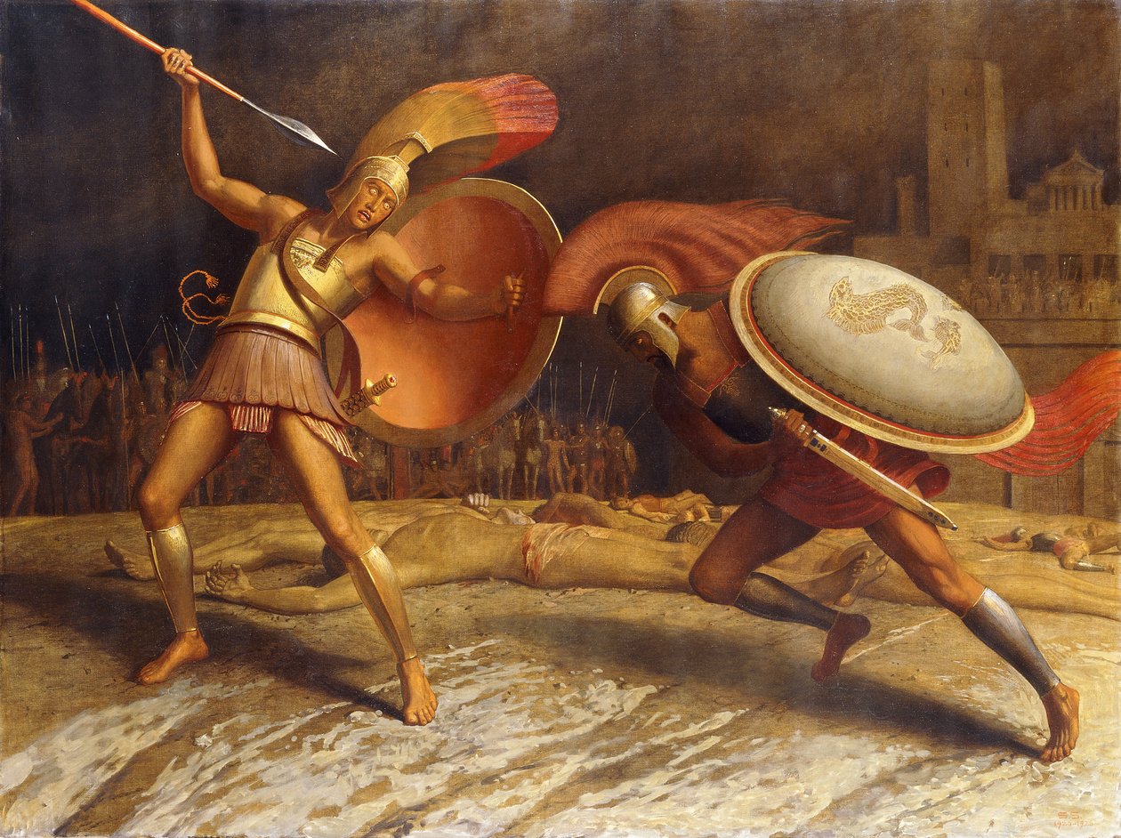 Hektor a Achilles, 1923-26 od Sascha Schneider