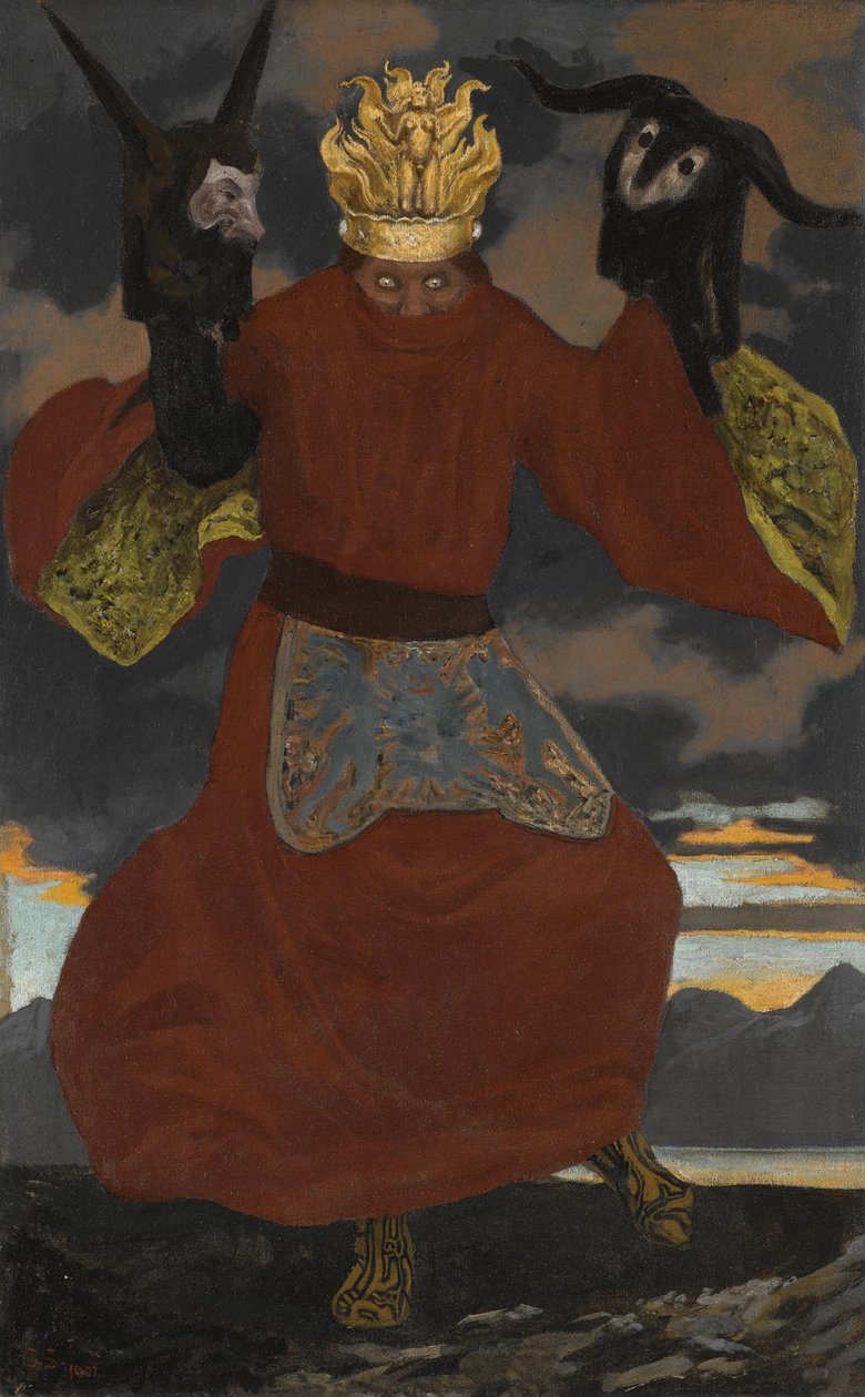 Šaman, 1901 od Sascha Schneider