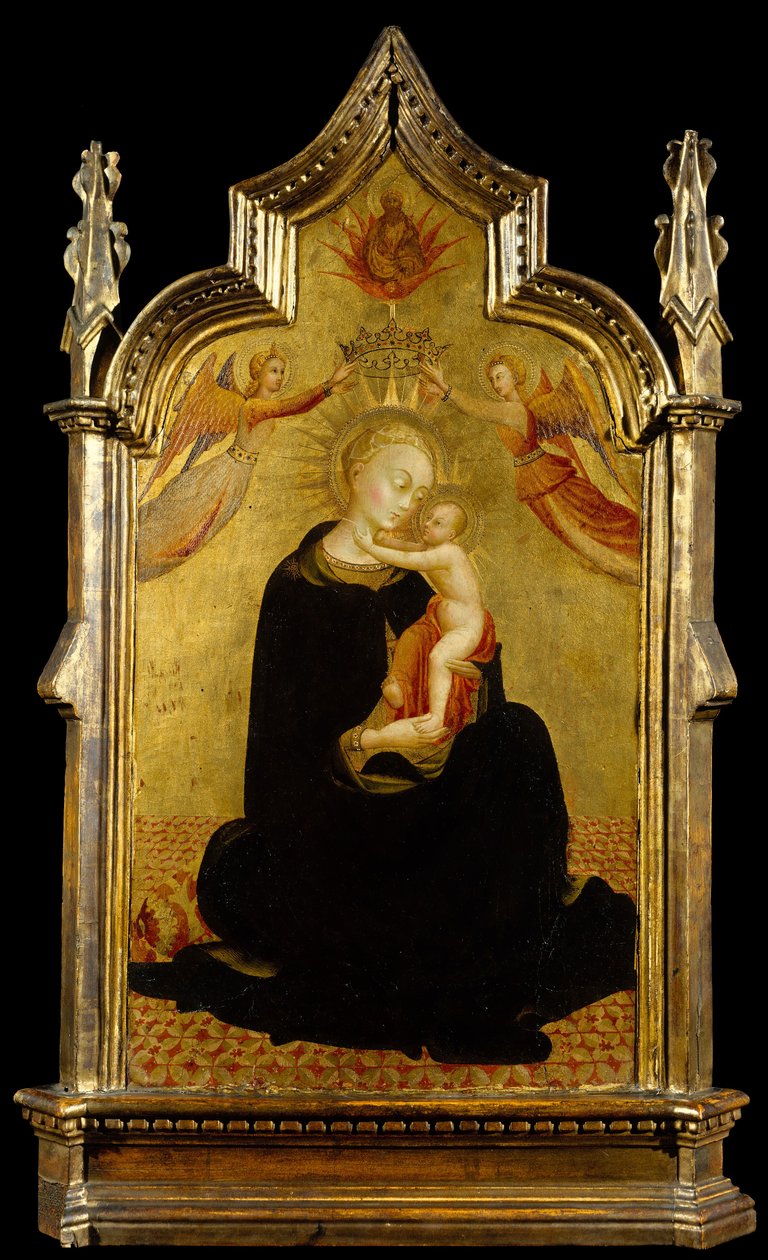 Madonna a dítě s anděly, ca. 1445-50. od Sassetta