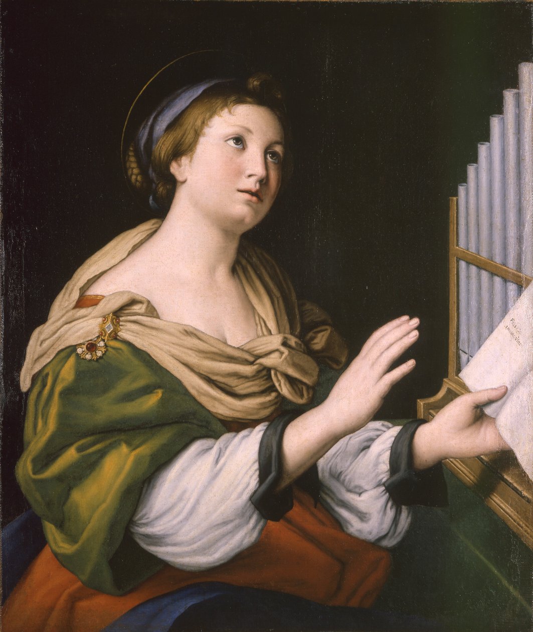 Svatá Cecílie, mezi 1640 a 1650 od Sassoferrato