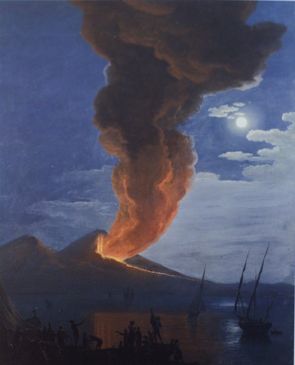 Erupce Vesuvu od Saverio della Gatta