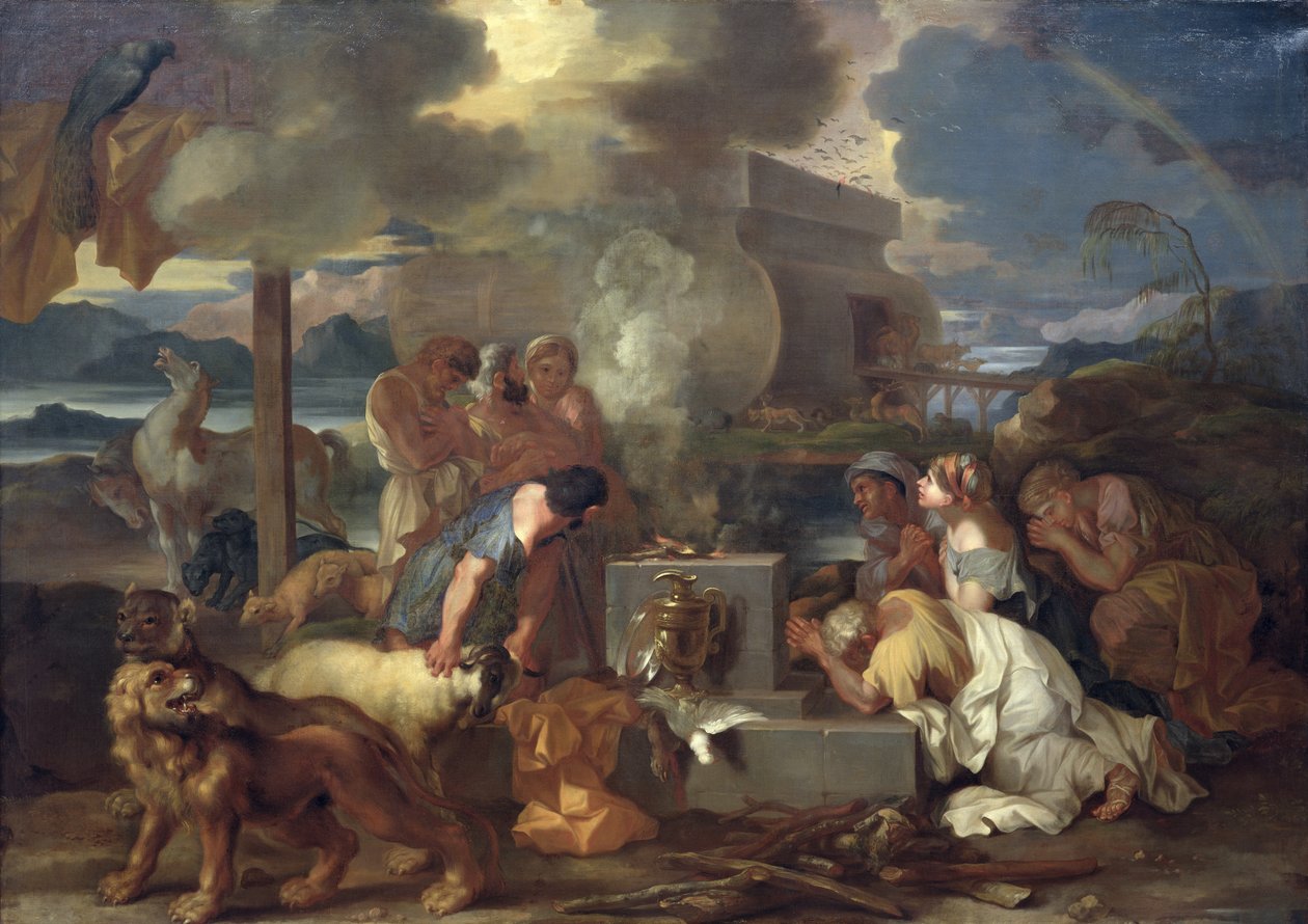 Oběť Noemova, kolem roku 1640 od Sébastien Bourdon