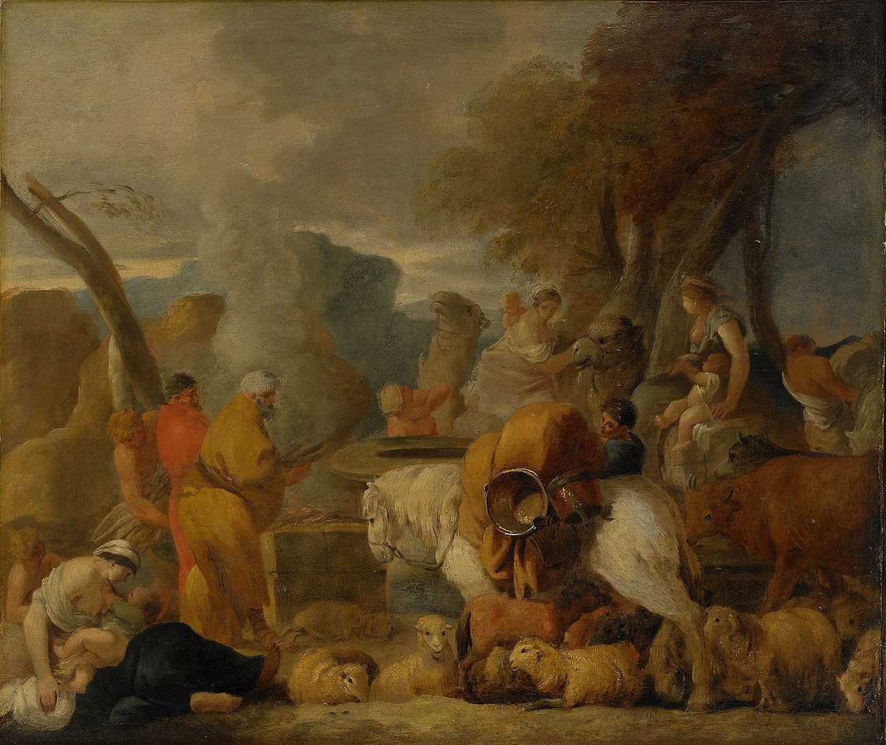 Abraham v Egyptě od Sébastien Bourdon