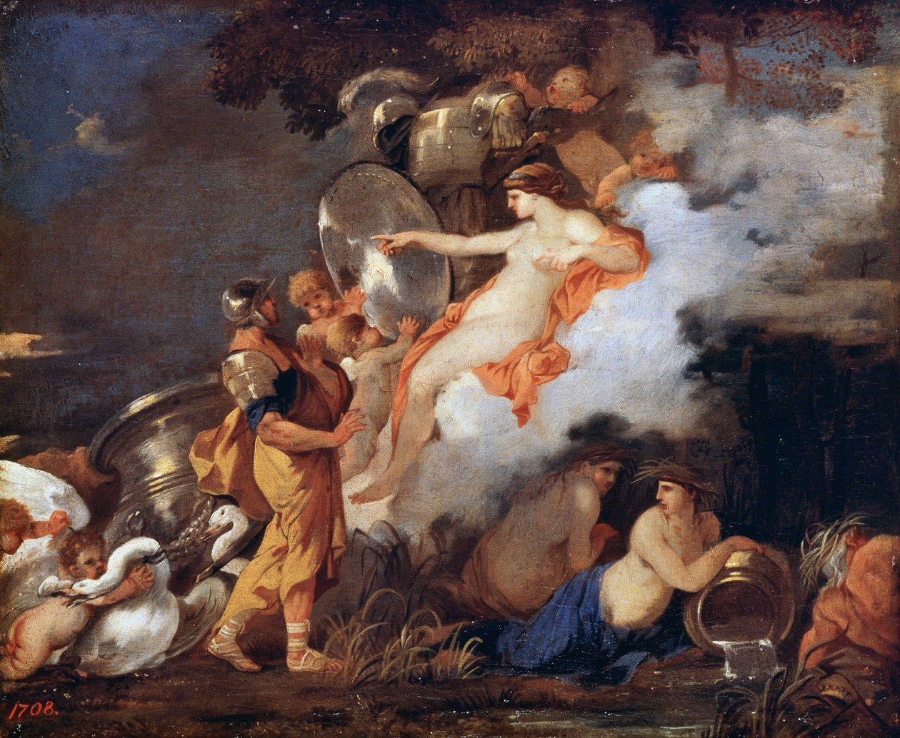 Venuše a Aeneas, 17. století. od Sébastien Bourdon