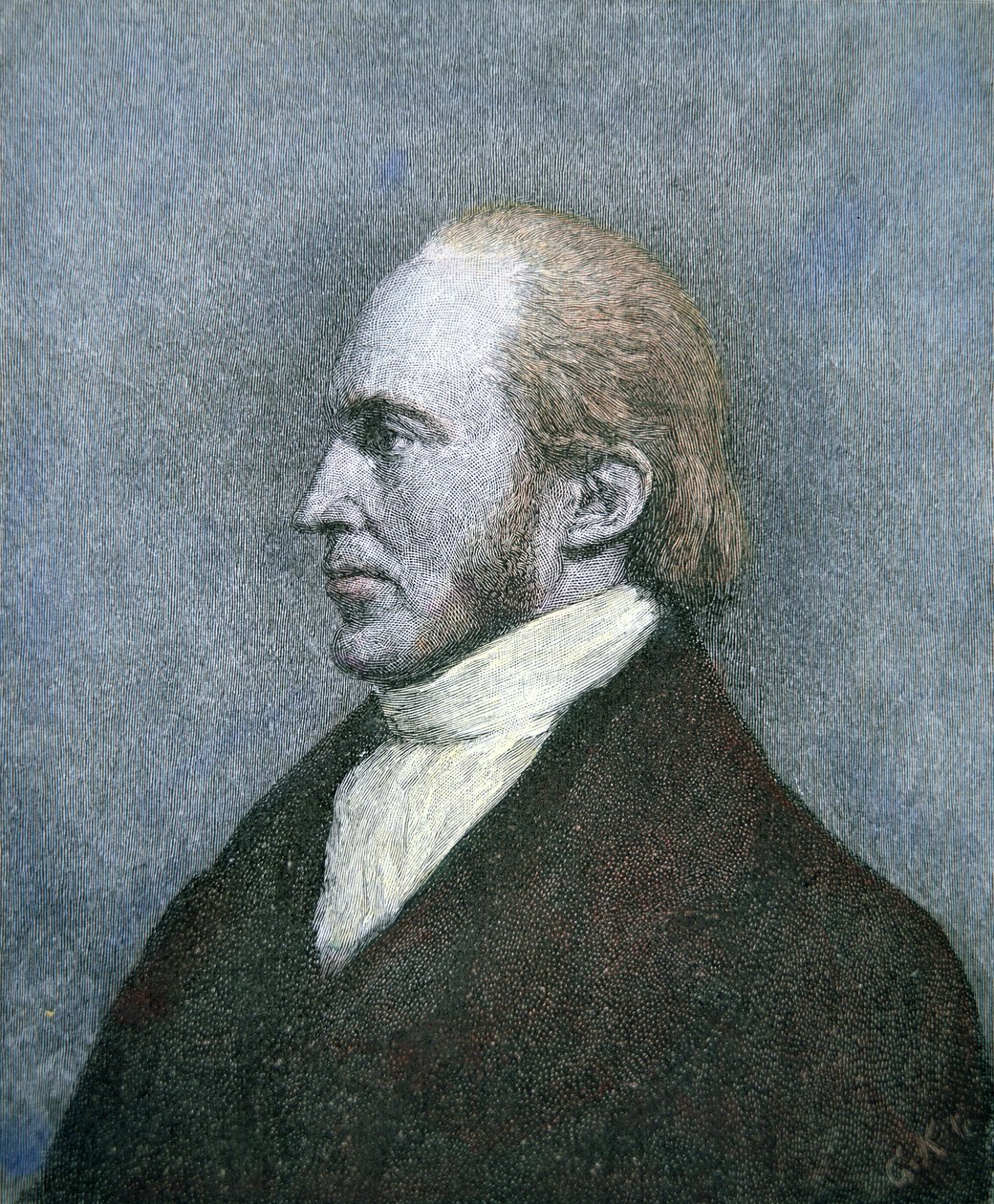 Aaron Burr (1756-1836) (barevná rytina) od School American