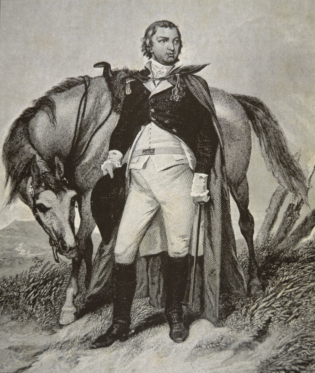 Portrét Nathanaela Greena (litho) od School American