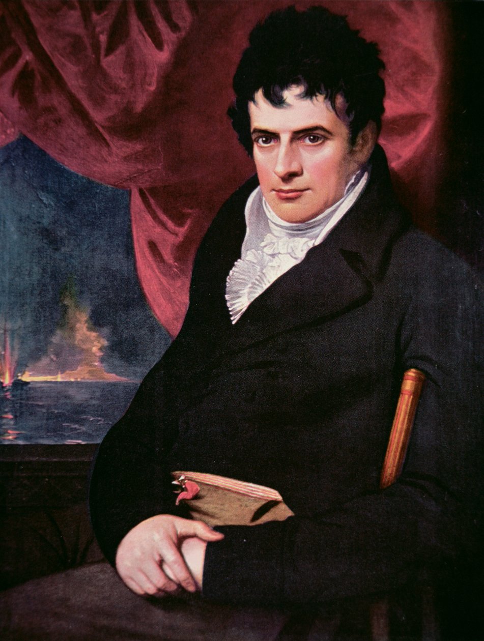 Robert Fulton (1765-1815) (olej na plátně) od School American