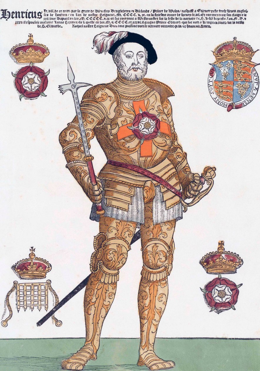 Anglický král Jindřich VIII (tisk) od School English