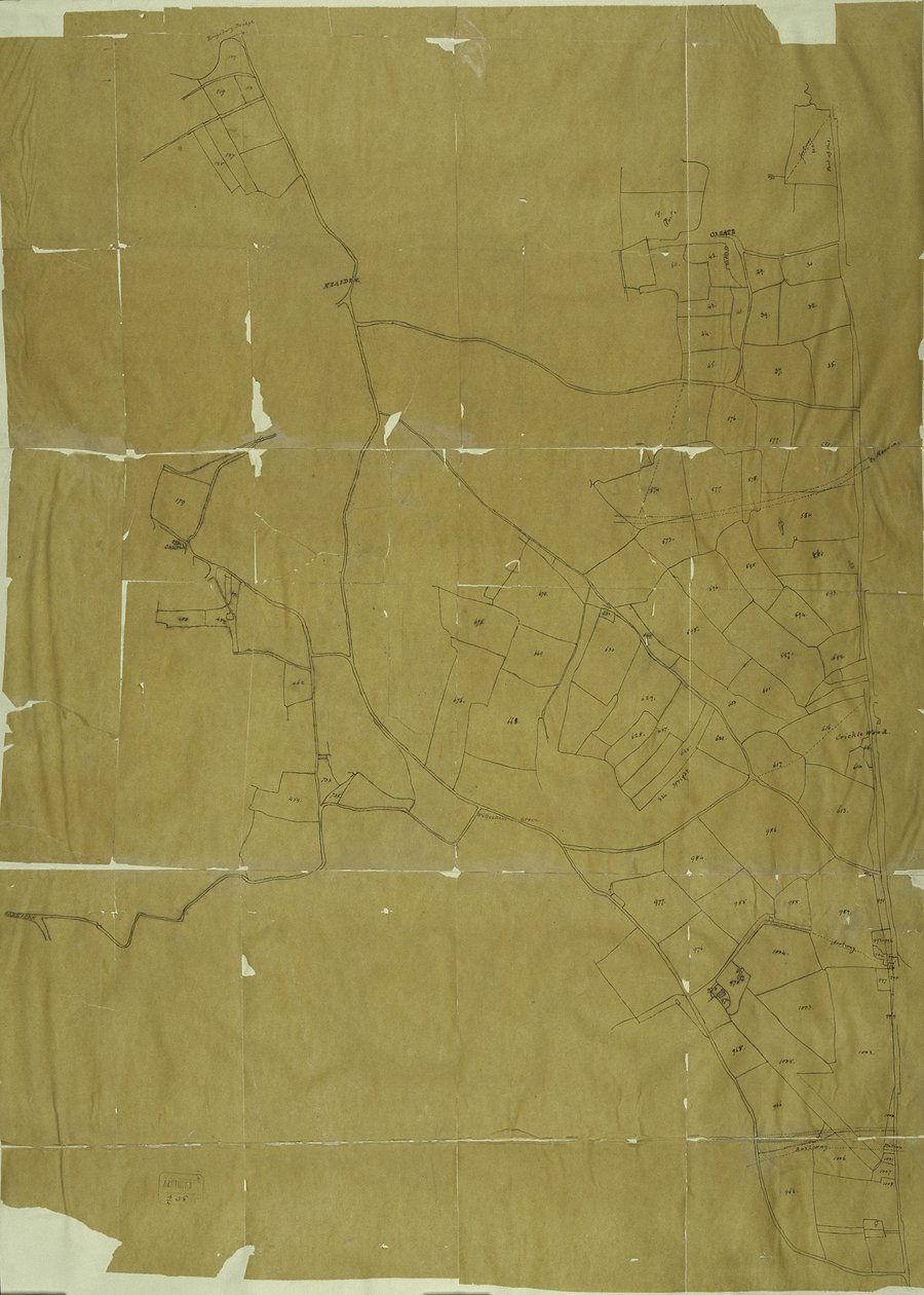 Mapa Willesden, Londýn (litho) od School English