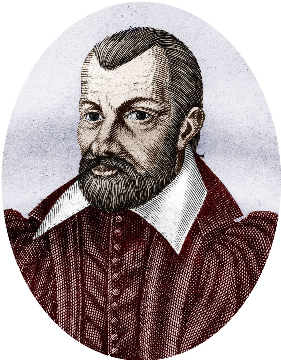 Jean Bodin 1530-1596 (barevná rytina) od School French
