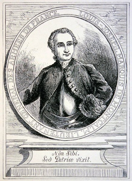 Marquis de Montcalm (rytina) od School French