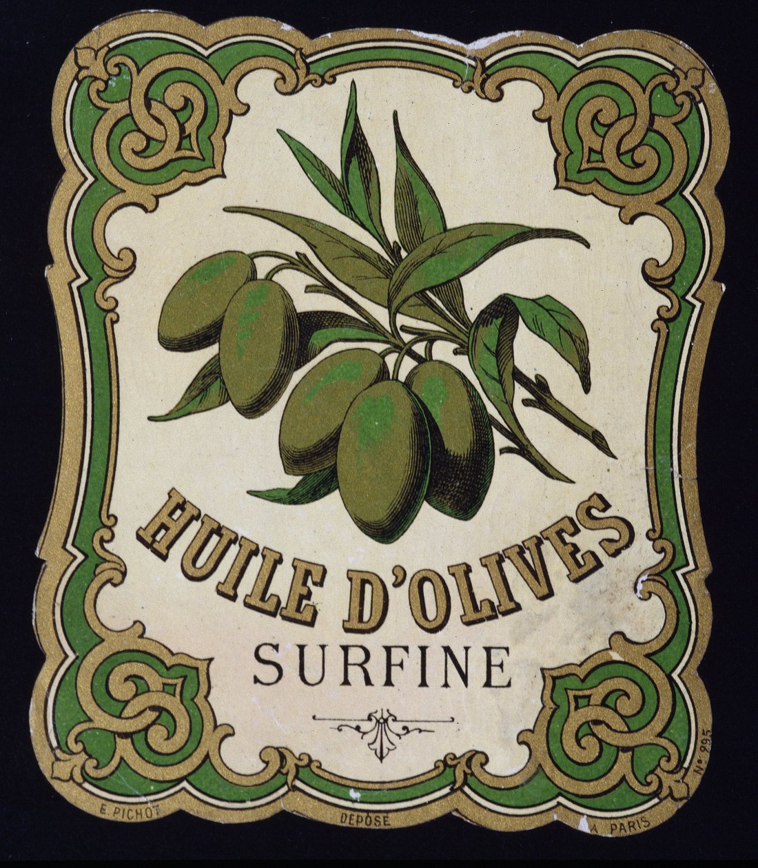 Štítek Surfine Olive Oil od School French