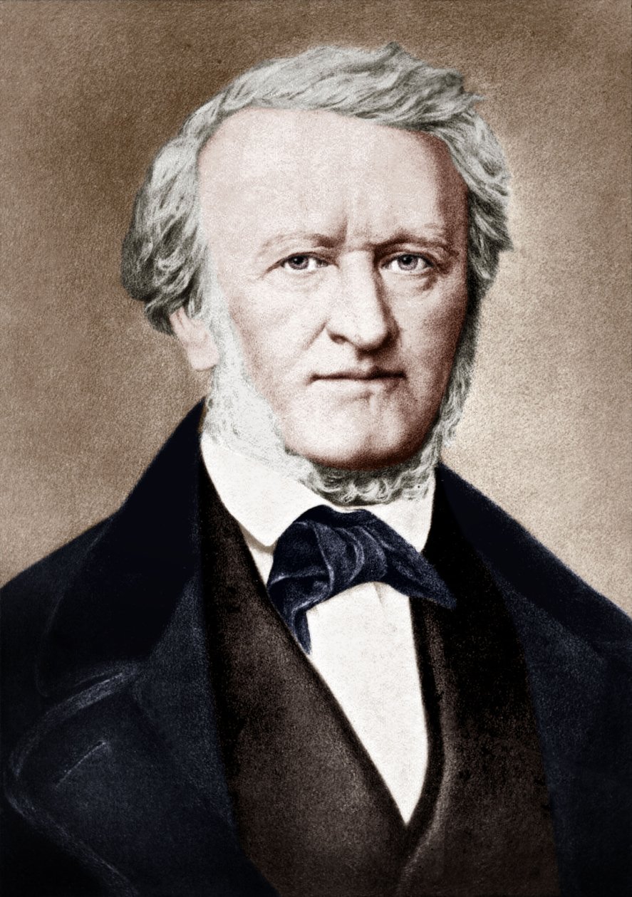 Richard Wagner (barevné lito) od School German