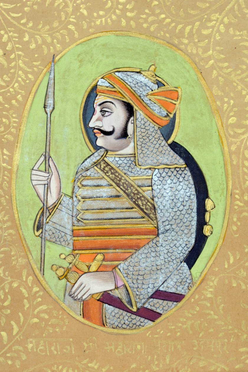 Miniatura Maharana Pratap Singh od School Indian