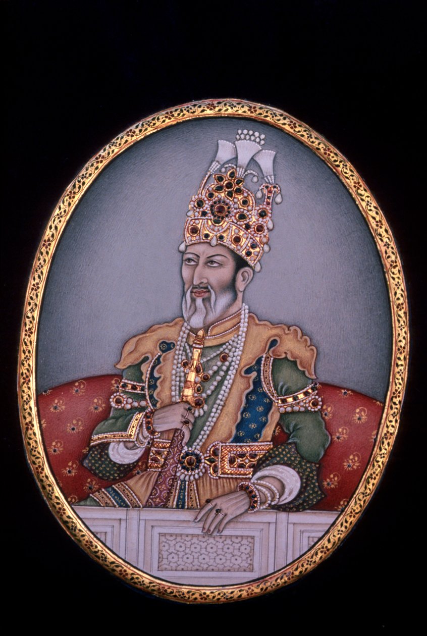 Portrét Šáha Džahána od School Indian