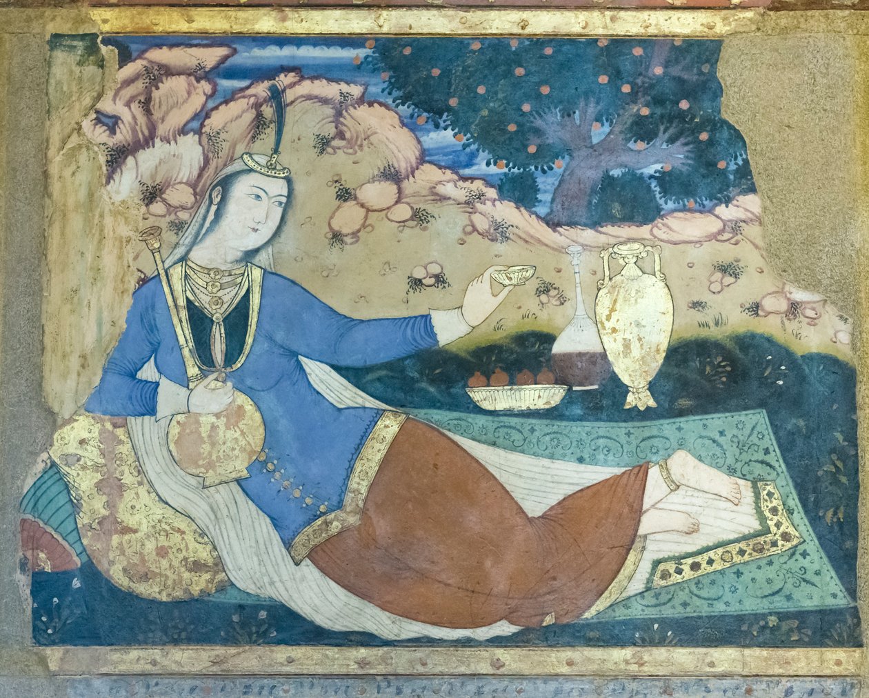 Tuoreena Chehel Sotoun Palacessa, Esfahanissa, Iranissa od School Iranian