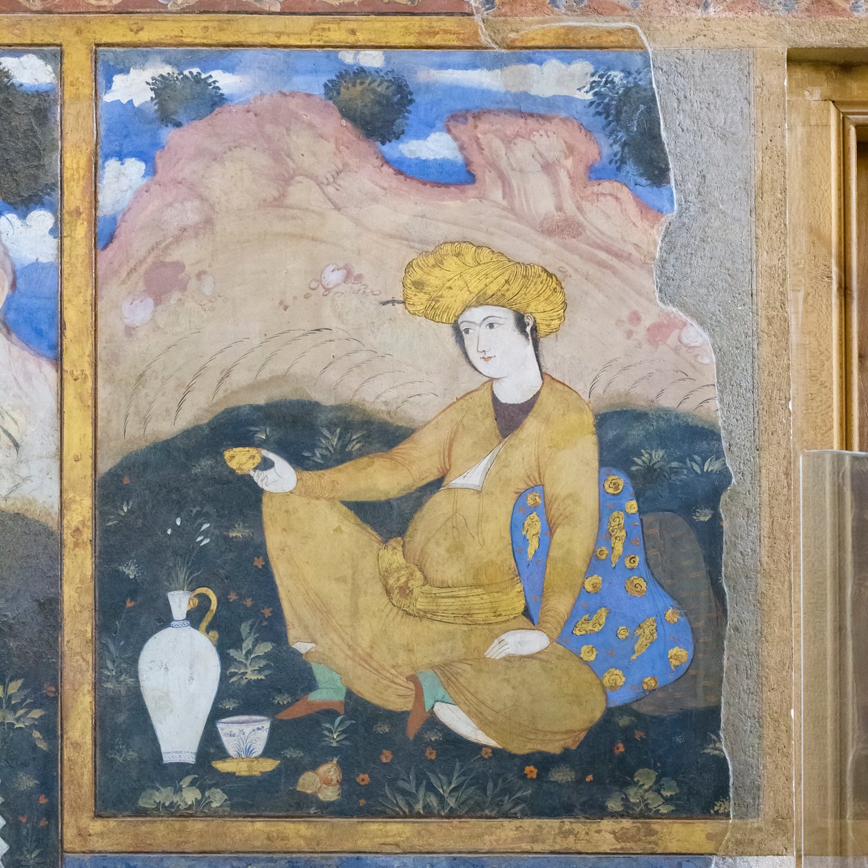 Čerstvé v paláci Chehel Sotoun, Esfahan, Írán od School Iranian
