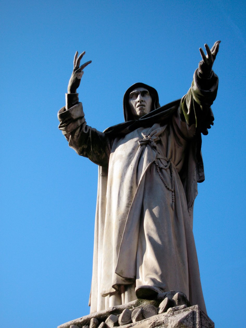 Socha Jerome Savonarola (Girolamo Savonarola od School Italian