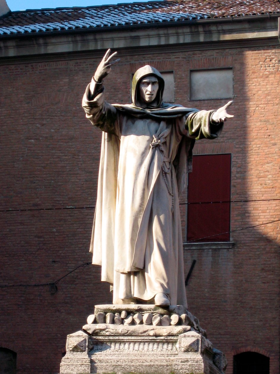 Socha Jerome Savonarola (Girolamo Savonarola od School Italian