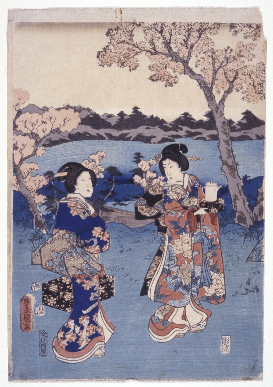 Bez názvu (barevný dřevoryt) od School Japanese