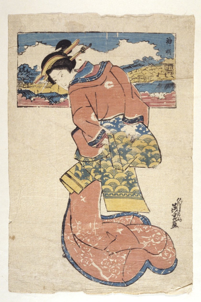 Bez názvu (barevný dřevoryt) od School Japanese