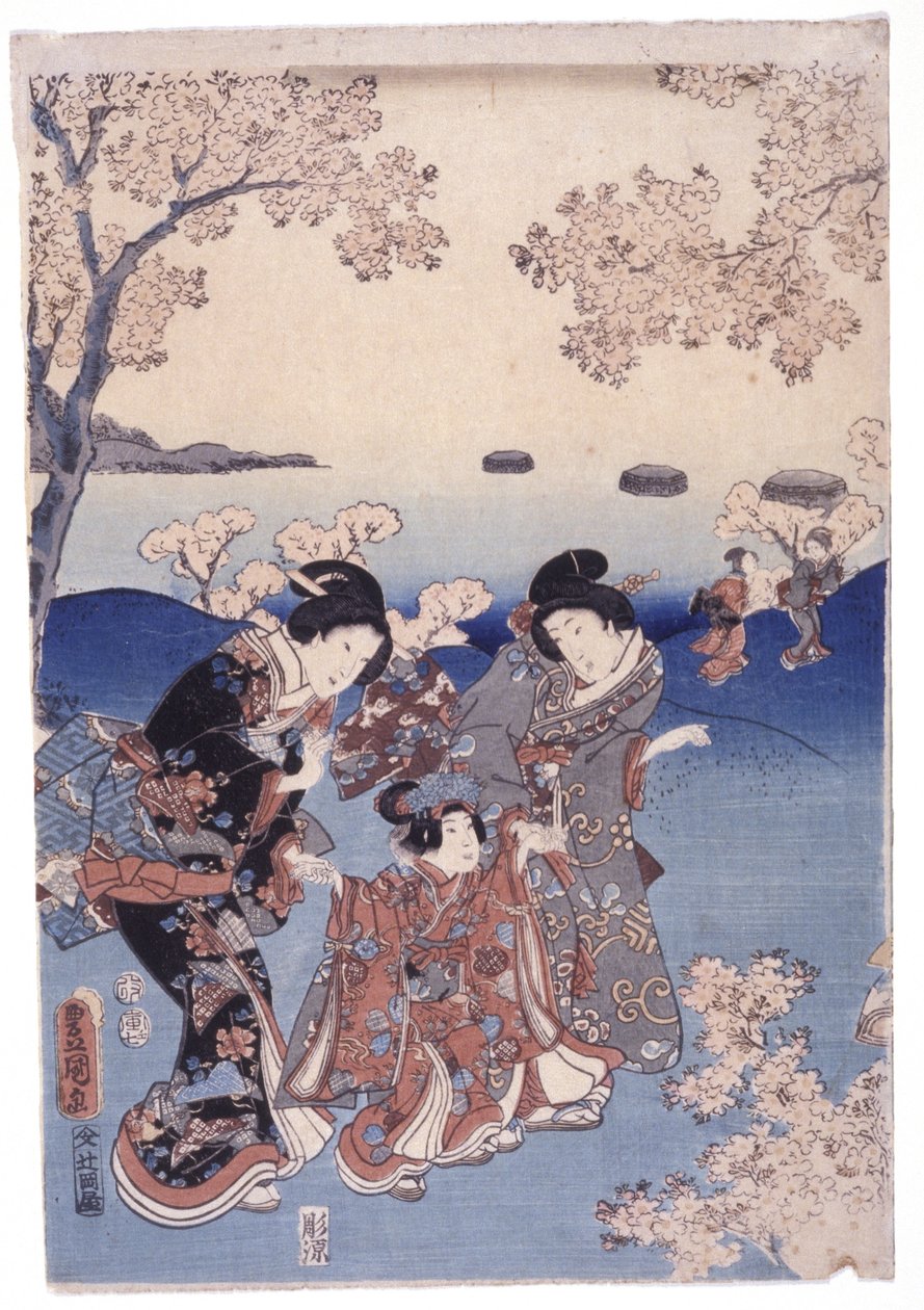 Bez názvu (barevný dřevoryt) od School Japanese