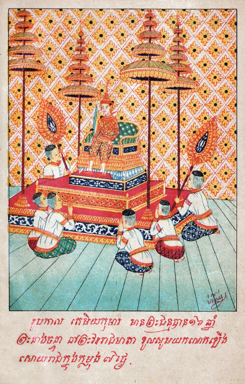 Temiya Jakata. (rytina, cca 1910) od School Laotian