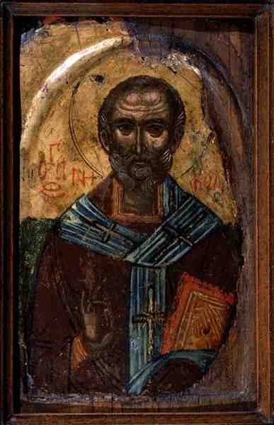 Mikuláše, cca 1600 (tempera na panelu) od School Macedonian