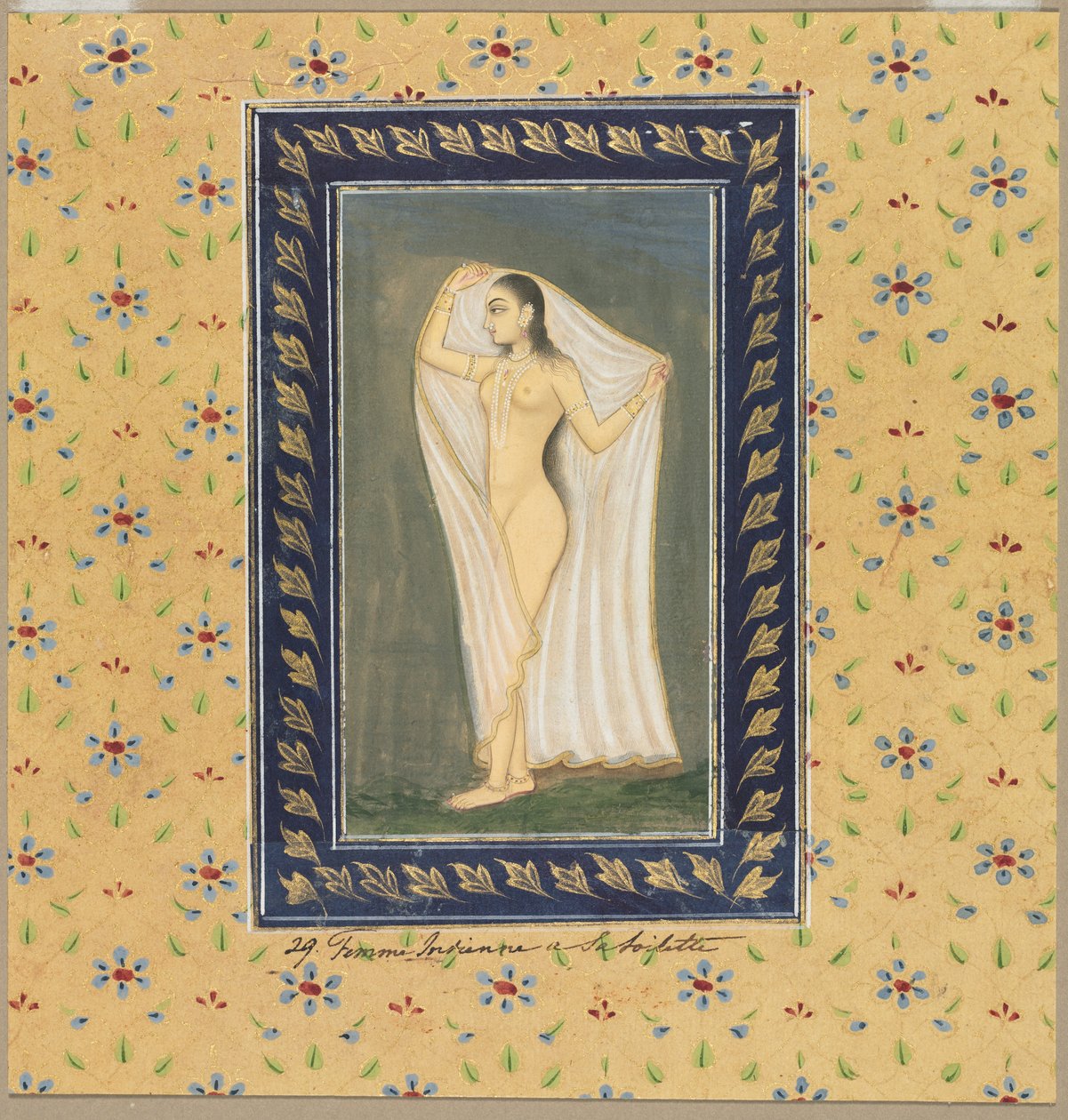 Dáma po koupeli od School Mughal