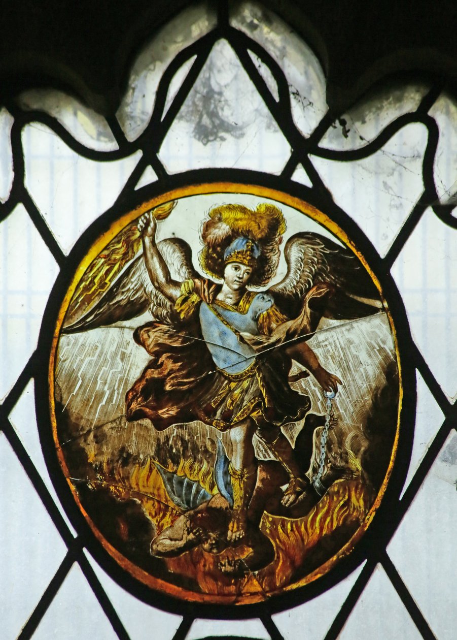 Rondel: St Michael (vitráže) od School Netherlandish