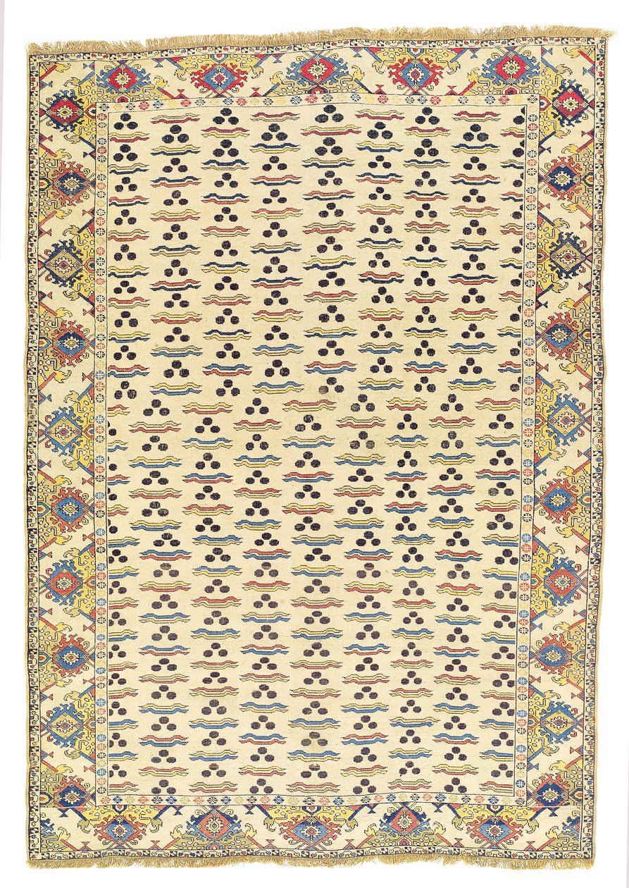 Koberec Tuduc Cintamani, začátek 20. století (textil) od School Romanian