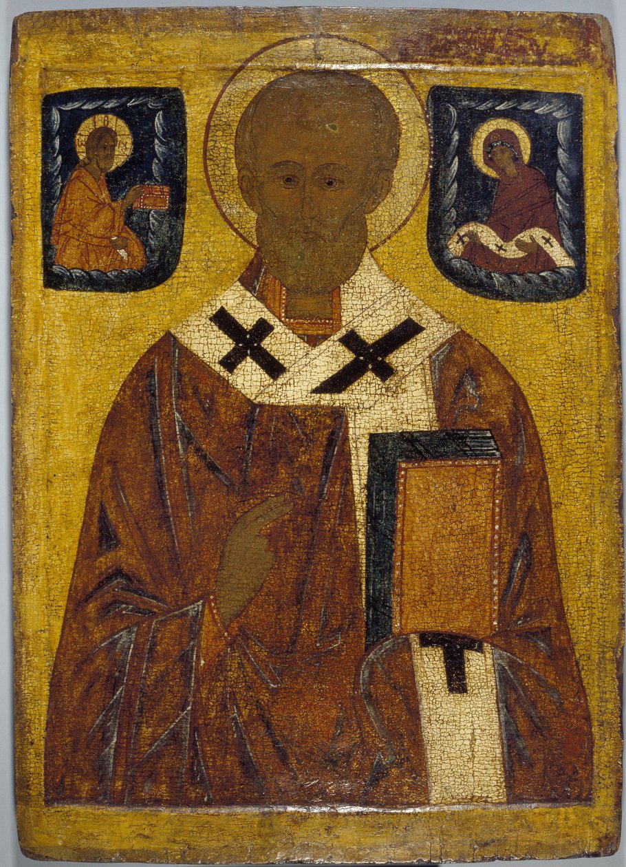 Pyhän Nikolauksen ikoni od School Russian
