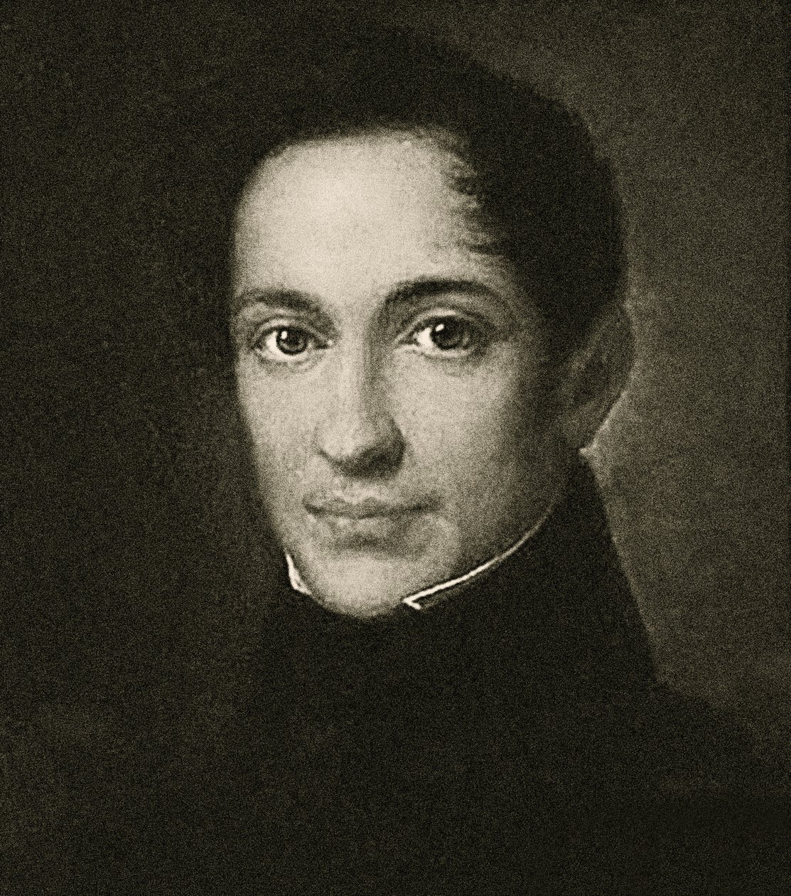 Portrét Alexandra Herzena (litho) od School Russian