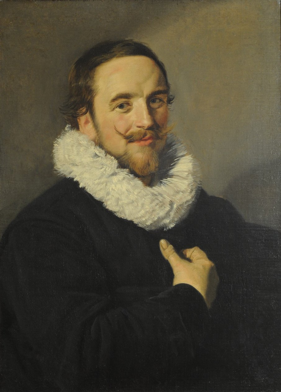 Portrét gentlemana od School of Frans Hals